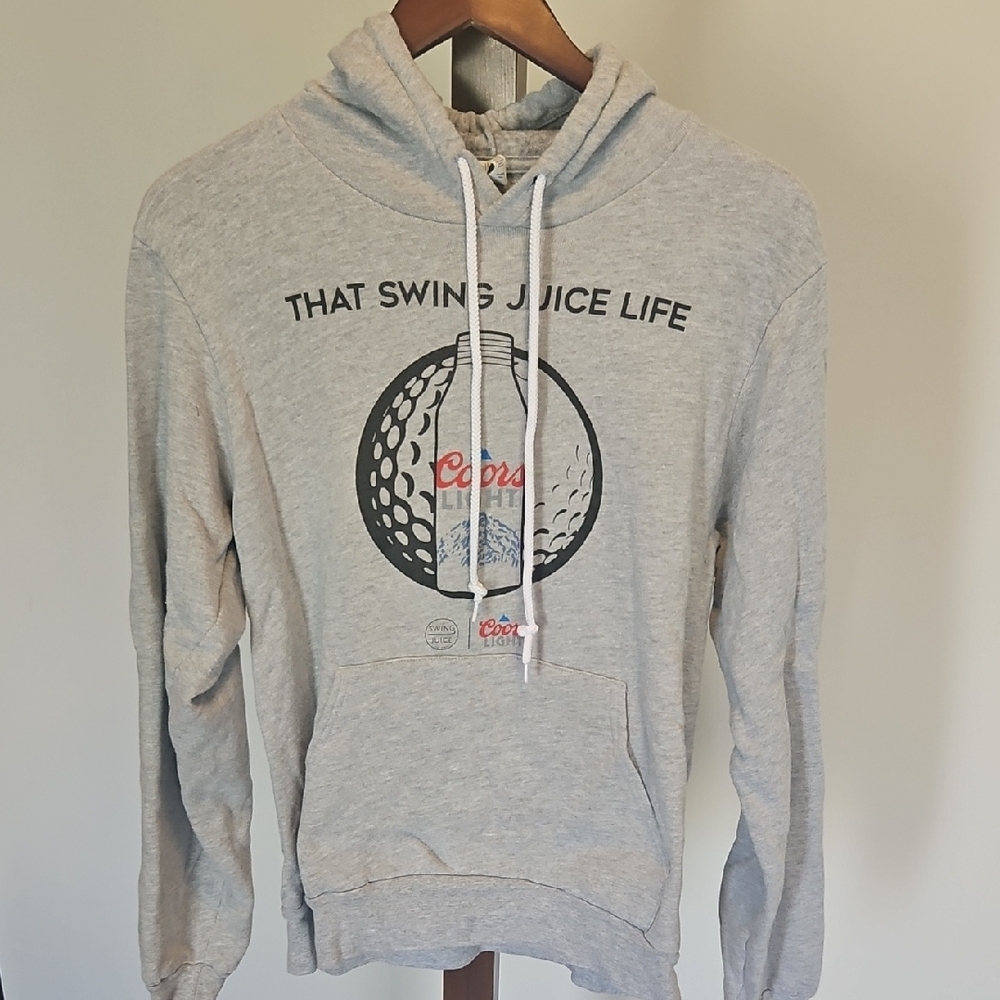 Mens Hooded Sweatshirt Size M...coors light Golf